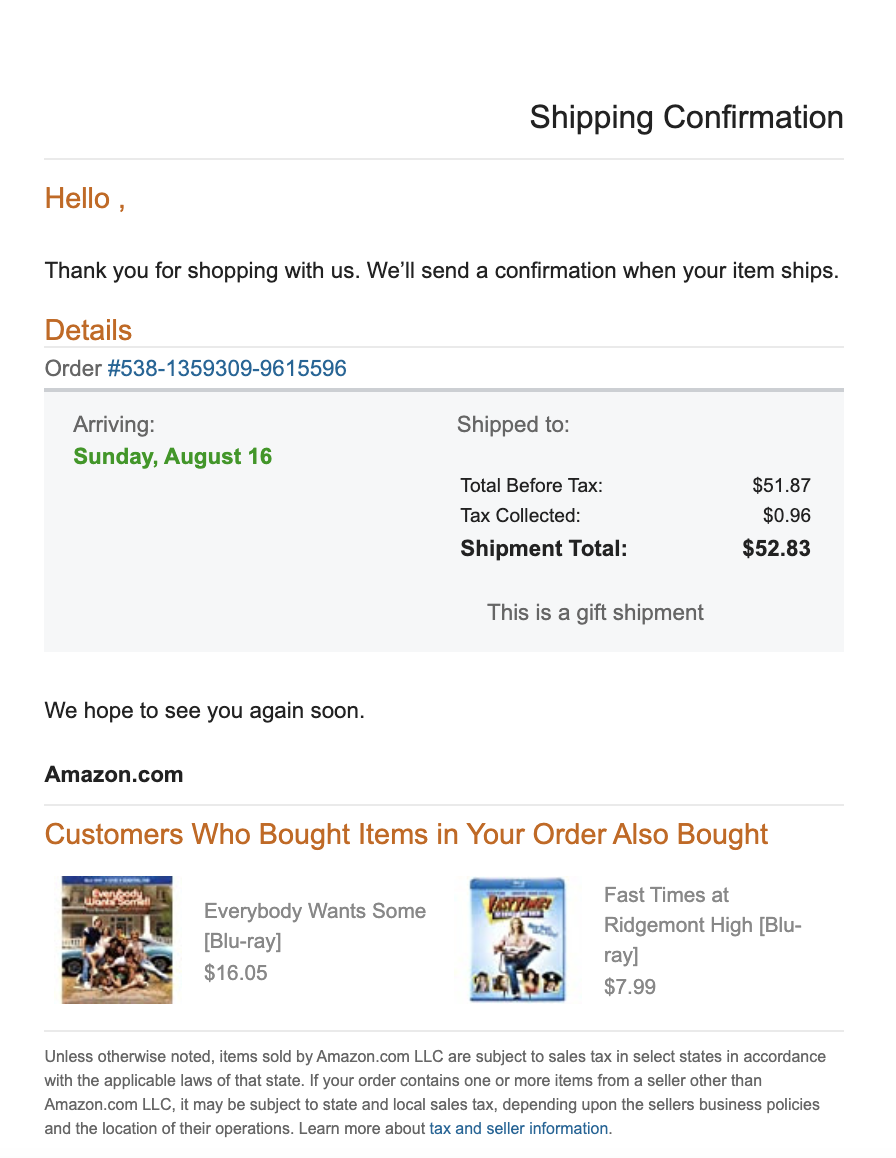 Amazon Phishing Email Example Hook Security